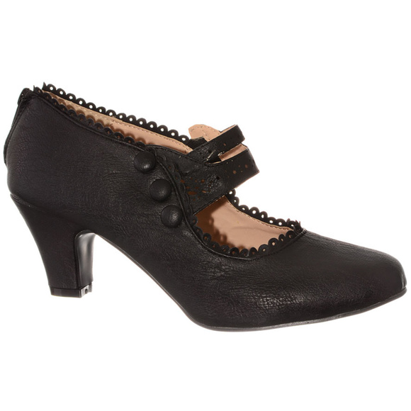 Chase + Chloe | Shoes | New Vintage Bygone Eras Maryjane Heels In Coal ...